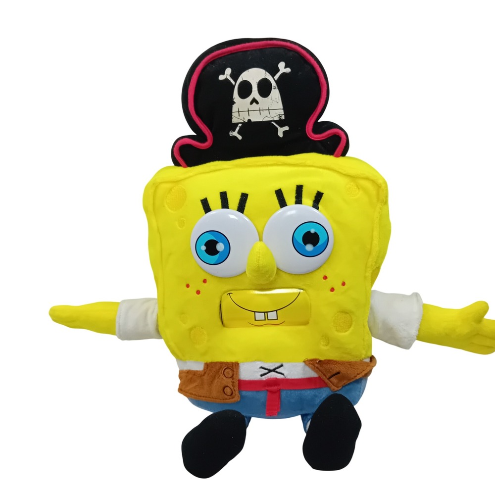 Nickelodeon SpongeBob SquarePants Movie Goofer Goober Plushie Makes Faces Sounds